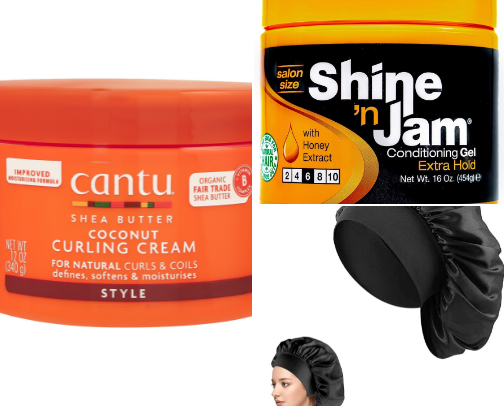 Hair products cover photo collage