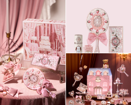 Flower Knows - The make up with the most beautiful & elegant packaging! Feel like a princess just opening it! cover photo collage