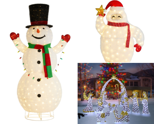 Outdoor Christmas Decorations cover photo collage