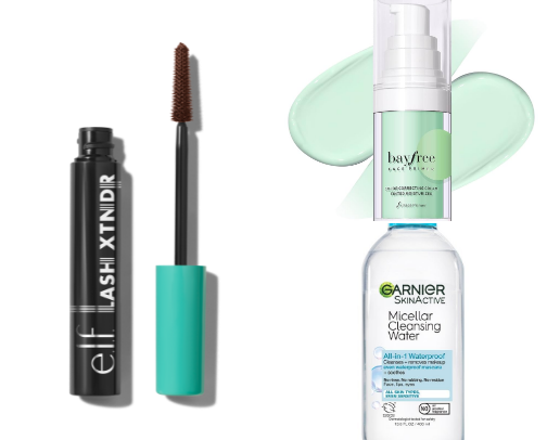 My everyday makeup essentials with red/dry skin cover photo collage