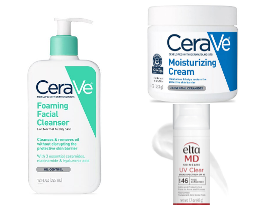 skin care cover photo collage