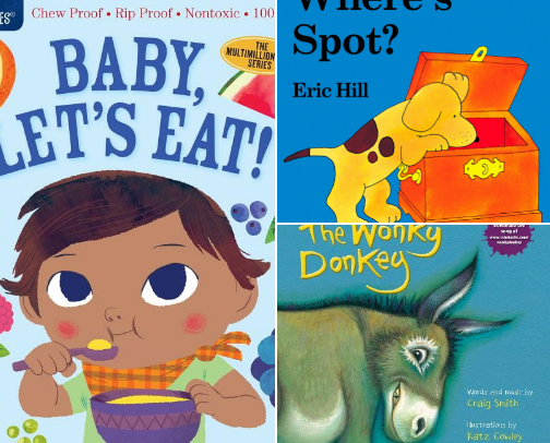 Books for your toddler that can’t sit down cover photo collage