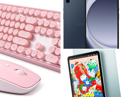 Tech and accessories cover photo collage
