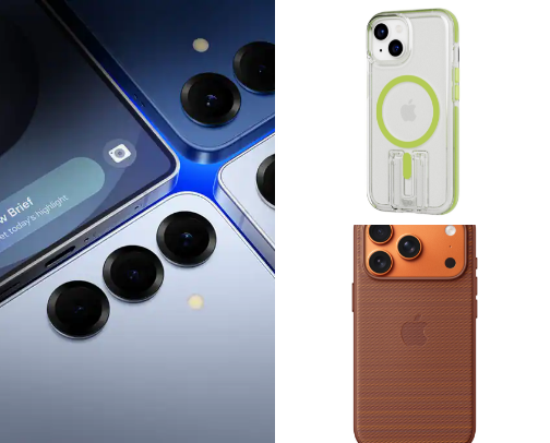 Cell phone and accessories cover photo collage