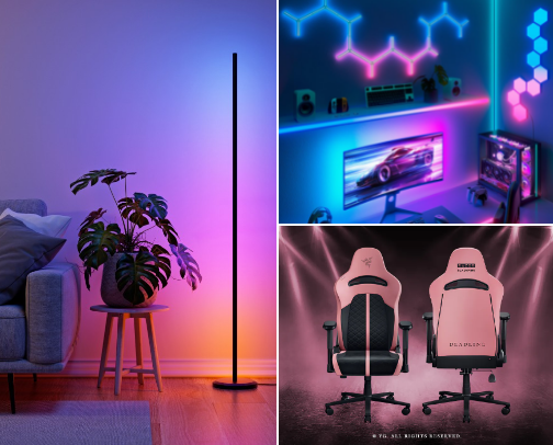 For the gamer girly🎮🎀 cover photo collage