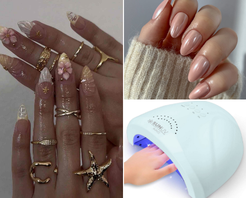 Affordable stunning nail products | save money and  do your nails at home! cover photo collage
