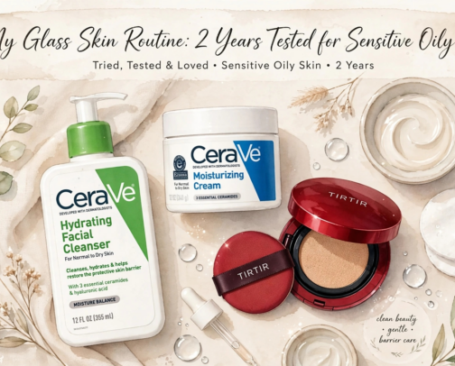 My Glass Skin Routine: 2 Years Tested for Sensitive Oily Skin cover photo collage