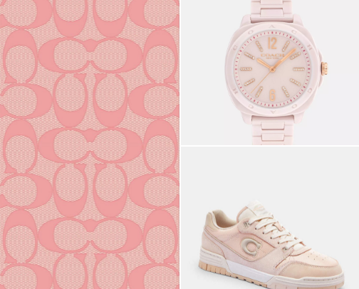 Pink Coach Finds cover photo collage