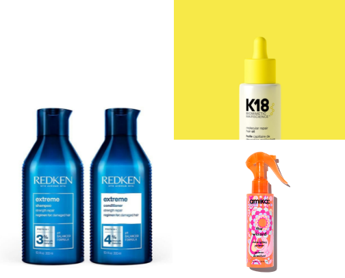 Hair products cover photo collage