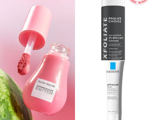 Glow up products cover photo collage