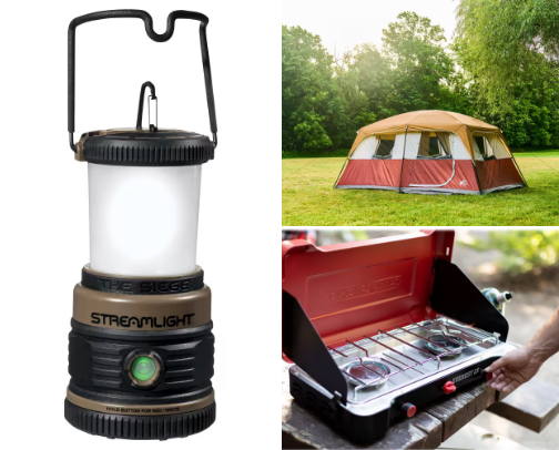 Camping & Emergency supplies cover photo collage