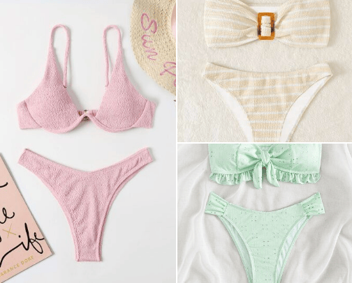 SHEIN beachwear cover photo collage