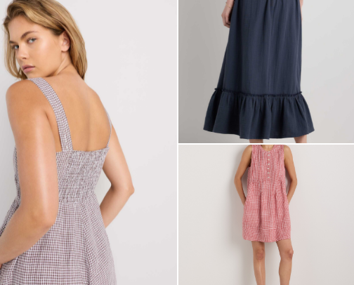Natural fiber Spring wardrobe capsule cover photo collage