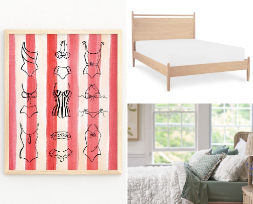 Coastal aesthetic bedroom ideas for anyone who loves cute, cozy and feminine decor cover photo collage