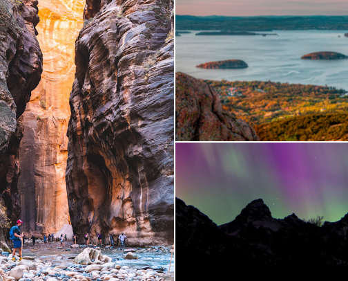 The Ultimate US Travel Bucket List: 12 Iconic Destinations & Hidden Gems cover photo collage