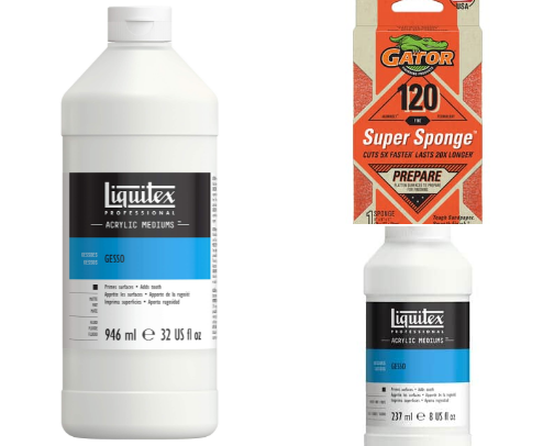 Canvas Prepping Material I Use cover photo collage