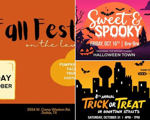 🎃 Family-Friendly Halloween Events in DFW cover photo collage