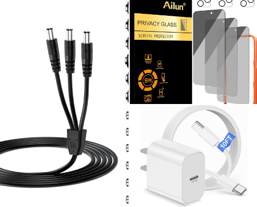Electronic items cover photo collage