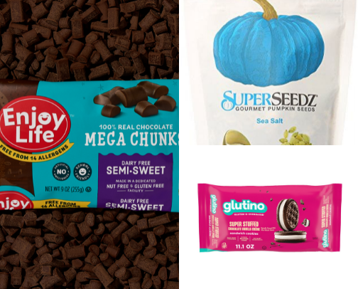 Allergy-friendly snack options cover photo collage