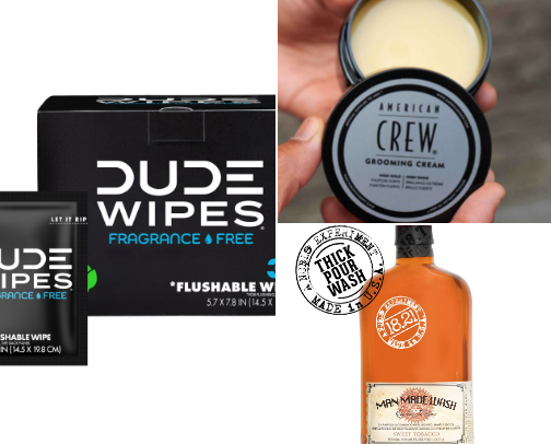Men products cover photo collage