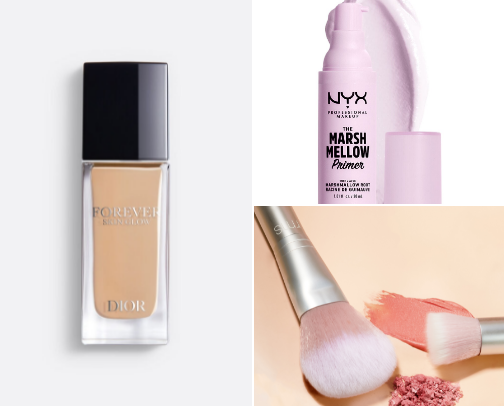 makeup faves cover photo collage