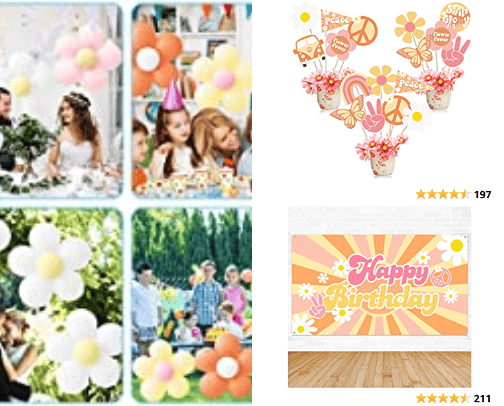 Groovy Girl Birthday cover photo collage