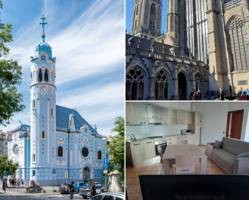 A hotel stay I’d love to come back to, Bratislava Strolls, Blue Churches, Views and Cozy Stays cover photo collage