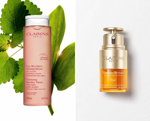 Clarins cover photo collage