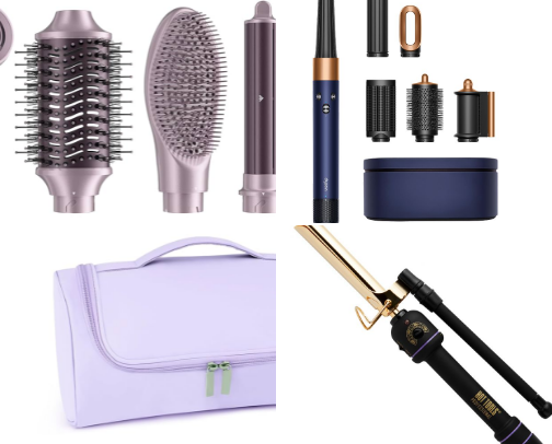 Hair tools cover photo collage