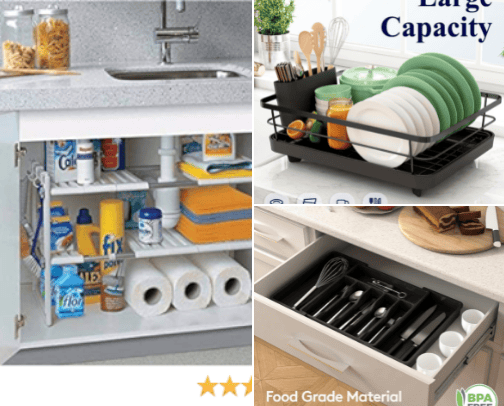 Pinterest Kitchen Vibes on an Amazon Budget.
Amazon Kitchen Finds That Just Make Sense Shop with Links. cover photo collage