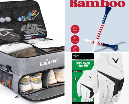 Christmas Golf Gift Guide: Practical Golf Gifts Your Dad or Boyfriend Will Actually Use ⛳🎄 cover photo collage