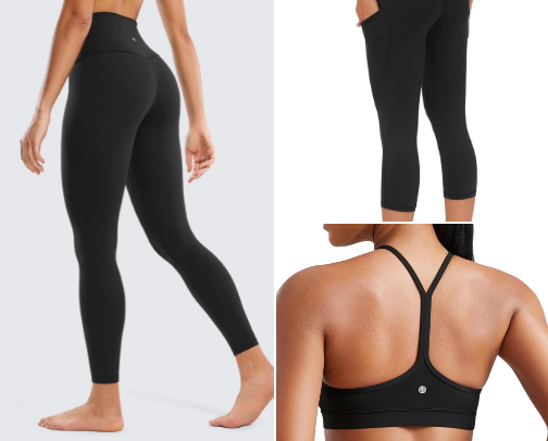 The YOGA clothes I wear hug my body and flattered it beautifully cover photo collage