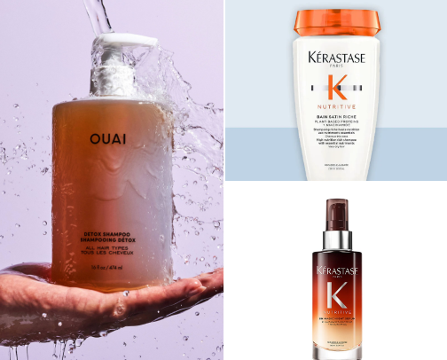 Hair care routine cover photo collage