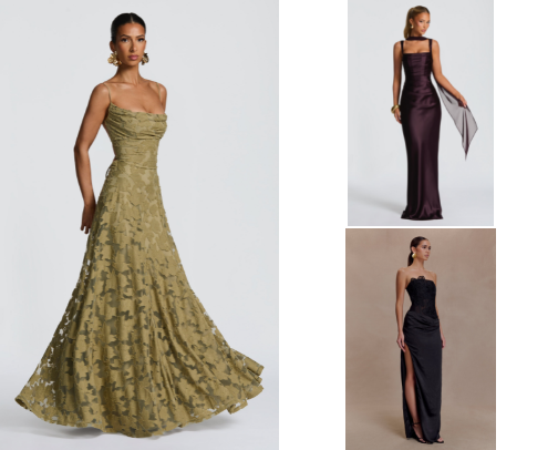 Wedding guest dresses cover photo collage