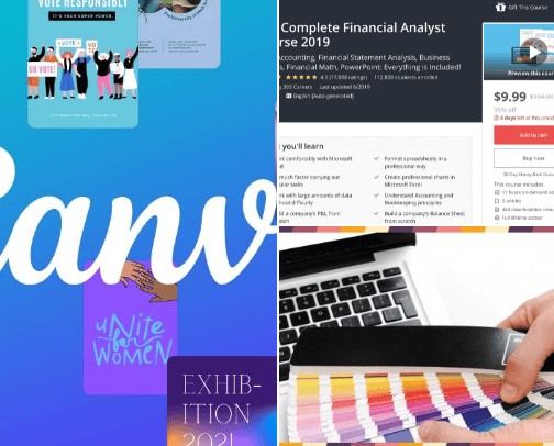 websites/apps cover photo collage
