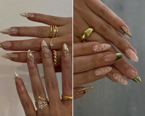 press on nails + nail inspiration cover photo collage
