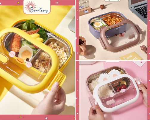Cute Lunch Box for Kid cover photo collage