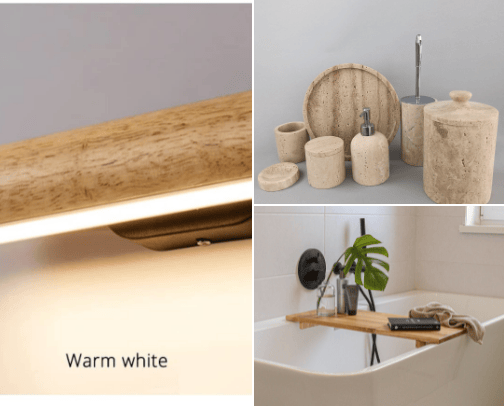 Bathroom decor cover photo collage