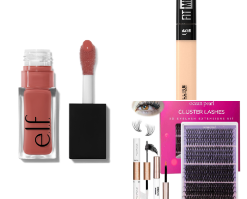 favorite beauty products cover photo collage