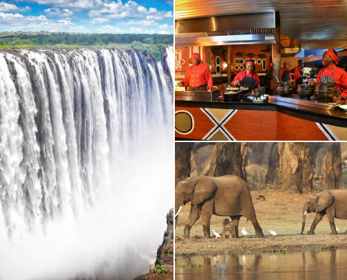 Zimbabwe’s Must-Visit Spots: Food & Fun Adventures cover photo collage