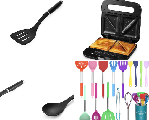 Kitchen elements cover photo collage