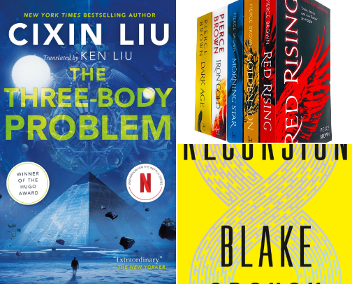 Mind expanding SciFi books for deep thinkers cover photo collage