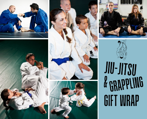 Jiu-Jitsu & Grappling Wrapping Paper & Gift Wrap Ideas cover photo collage