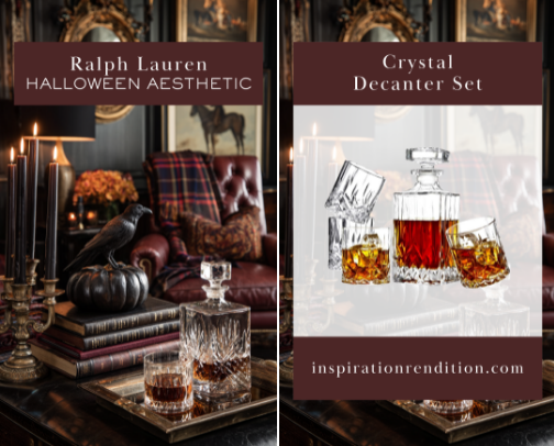 Ralph Lauren Halloween Aesthetic – Moody and Refined Halloween Decor cover photo collage