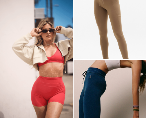 Workout Leggings That Stay Up Even During Your Most Intense Workouts cover photo collage