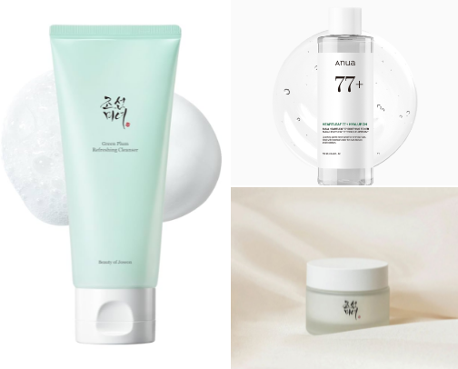 Daily korean skincare routine cover photo collage