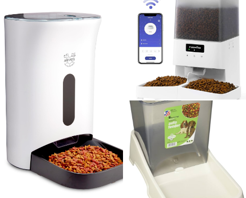 Automatic feeders cover photo collage
