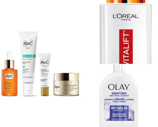 Amazon/Walmart/Big Box Skincare finds cover photo collage