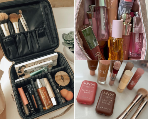 Makeup products (affordable and available on amazon) cover photo collage