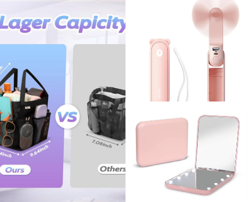 Camp packing NEEDS not wants cover photo collage